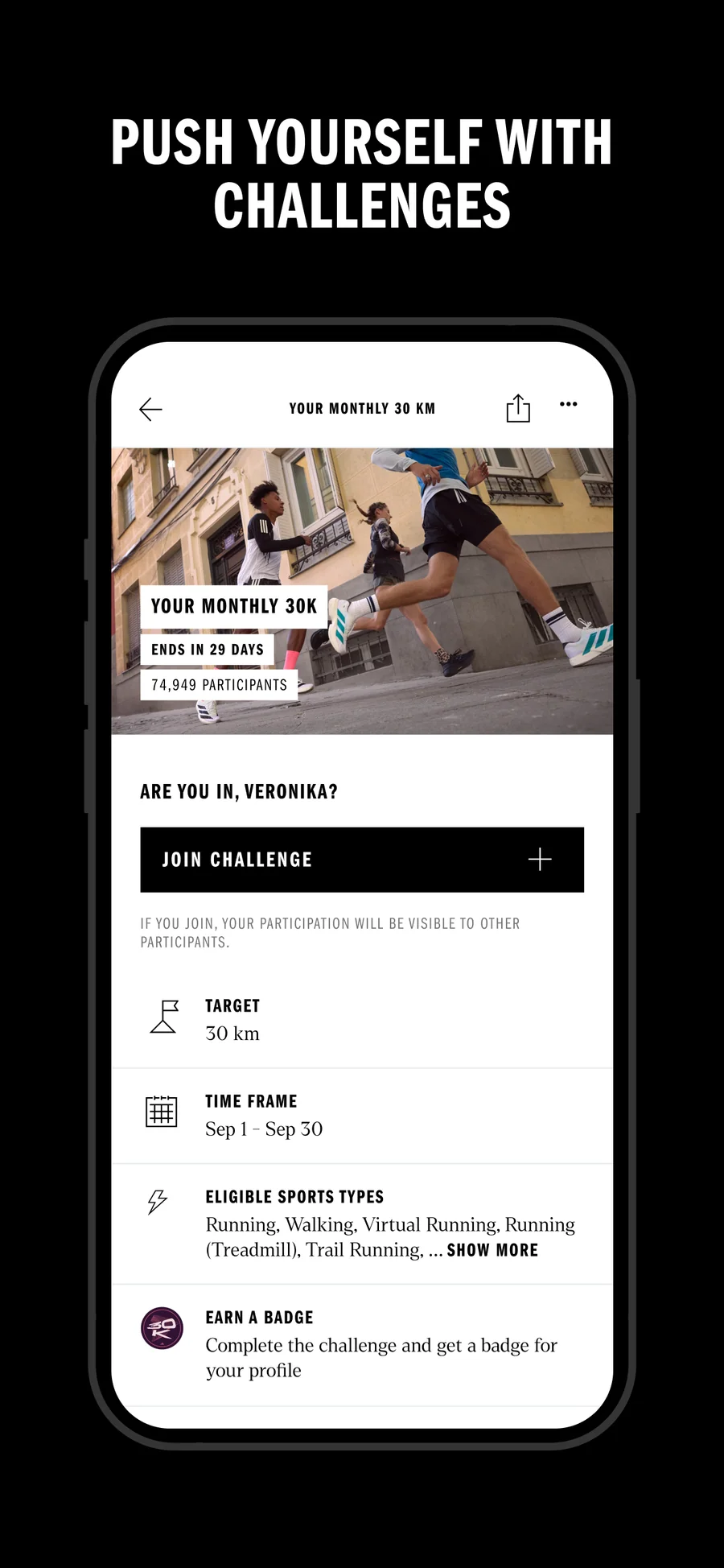 adidas Running: měsíční běžecké výzvy