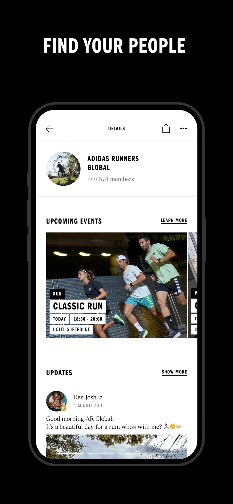 adidas Running: společné běžecké akce