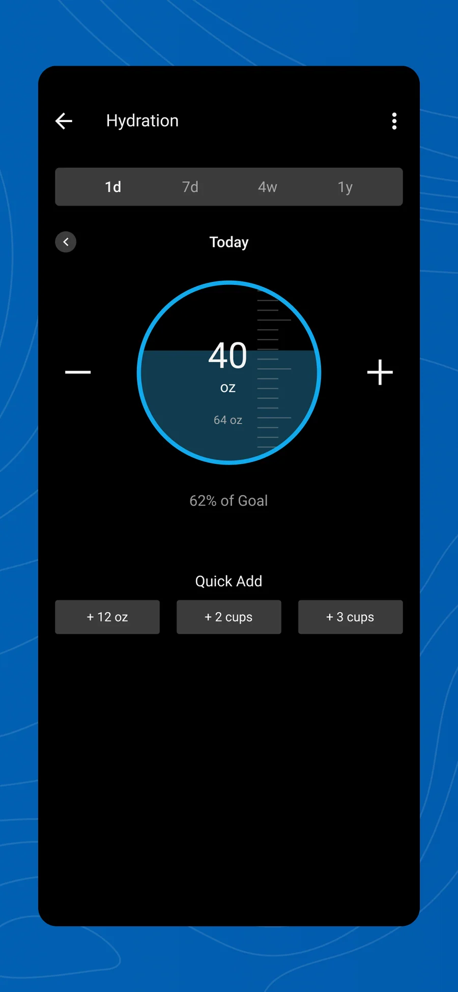 Garmin Connect: zápis pitného režimu