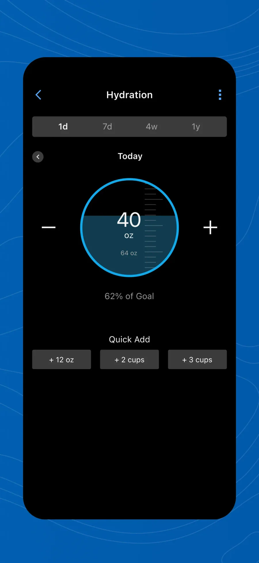 Garmin Connect: zápis pitného režimu