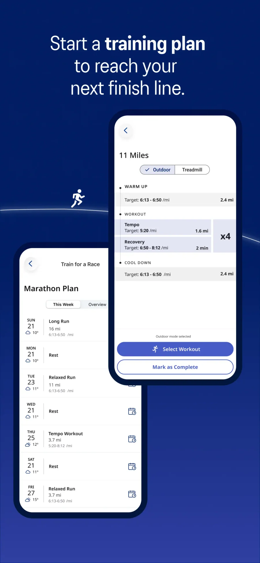 ASICS Runkeeper: výběr tréninkového plánu