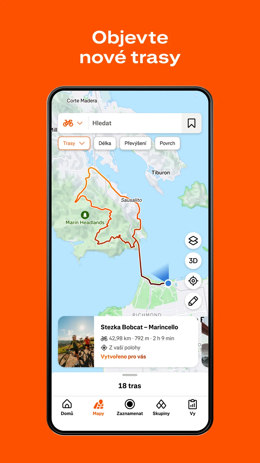 Strava: objevování tras