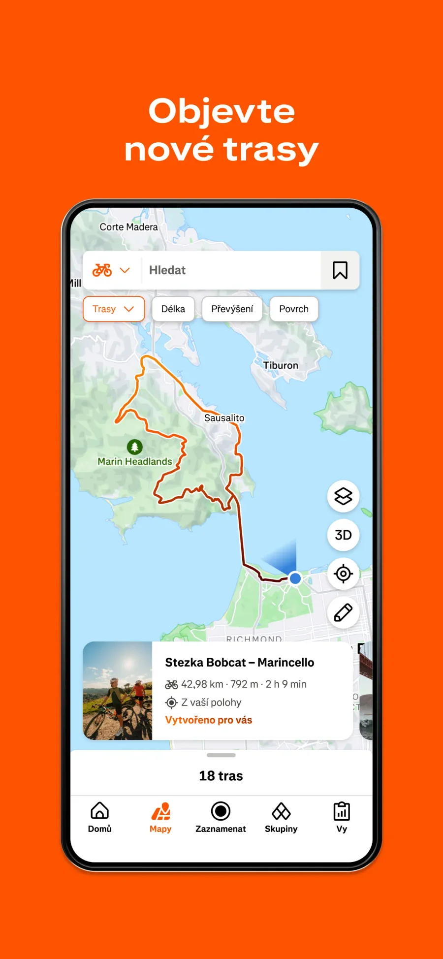 Strava: objevování tras