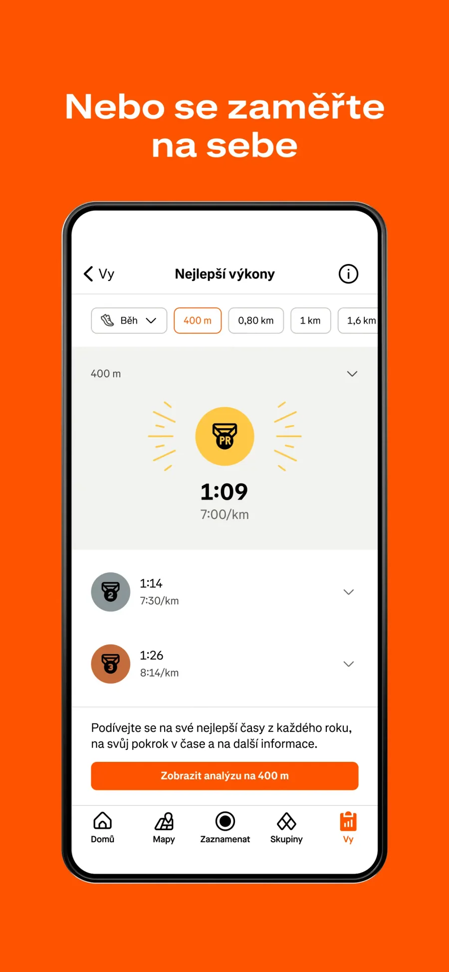 Strava: osobní rekordy