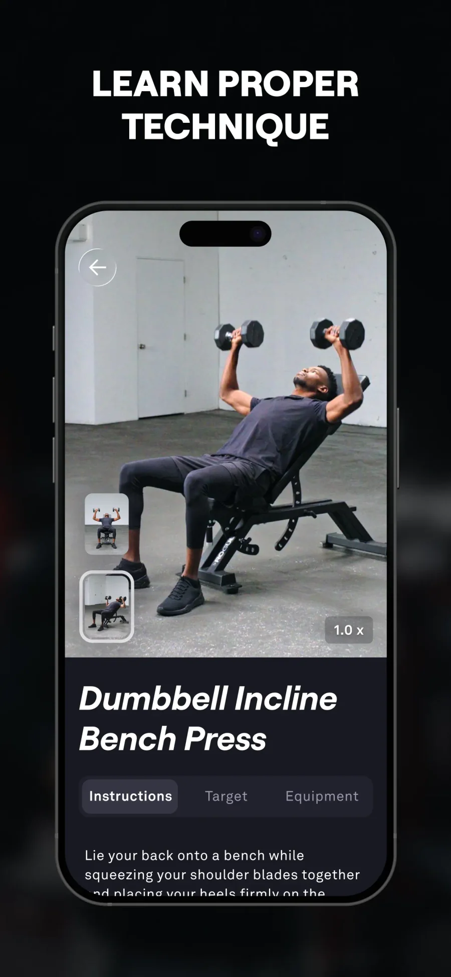 Fitbod: video správného provedení cviku