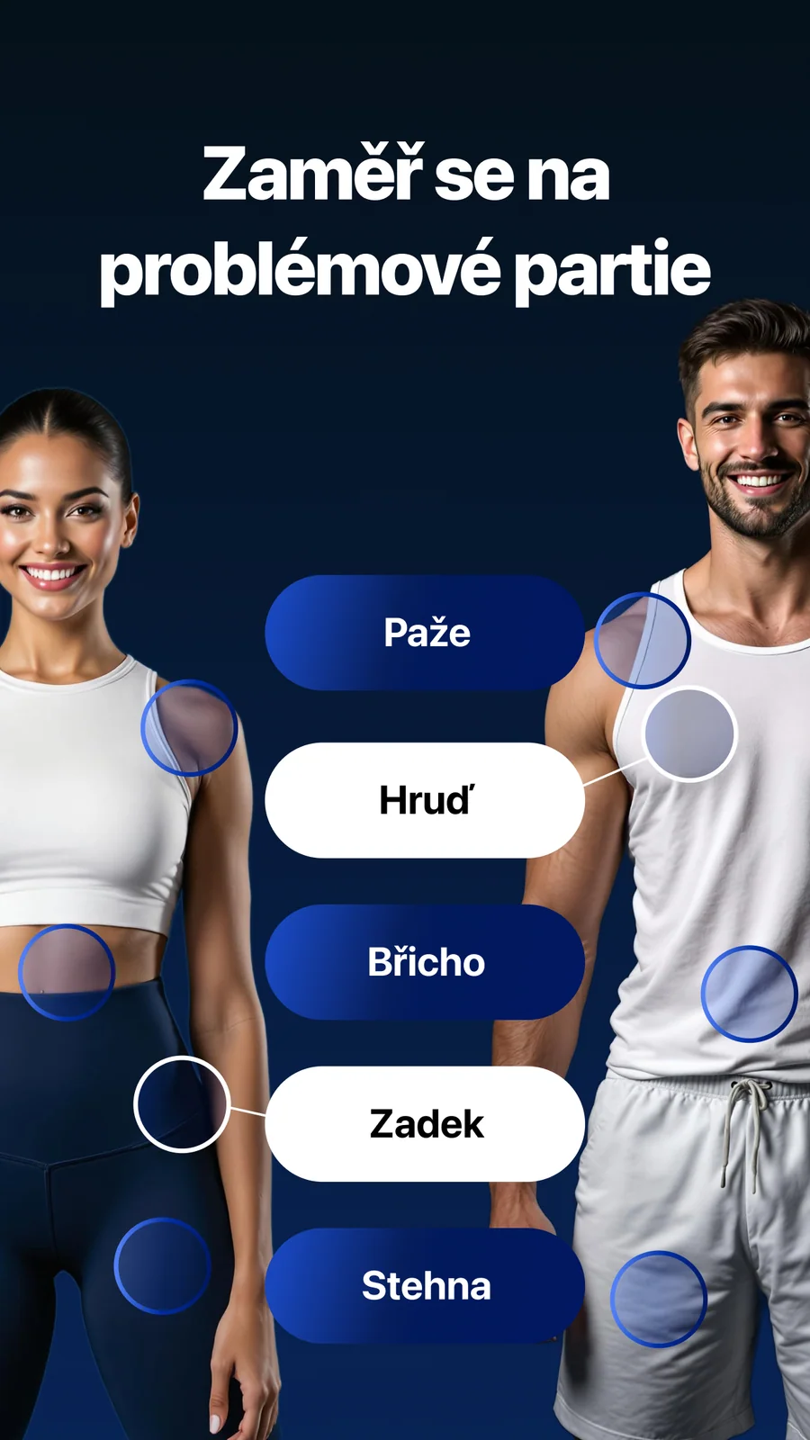 Fitify: výběr zaměření na partie