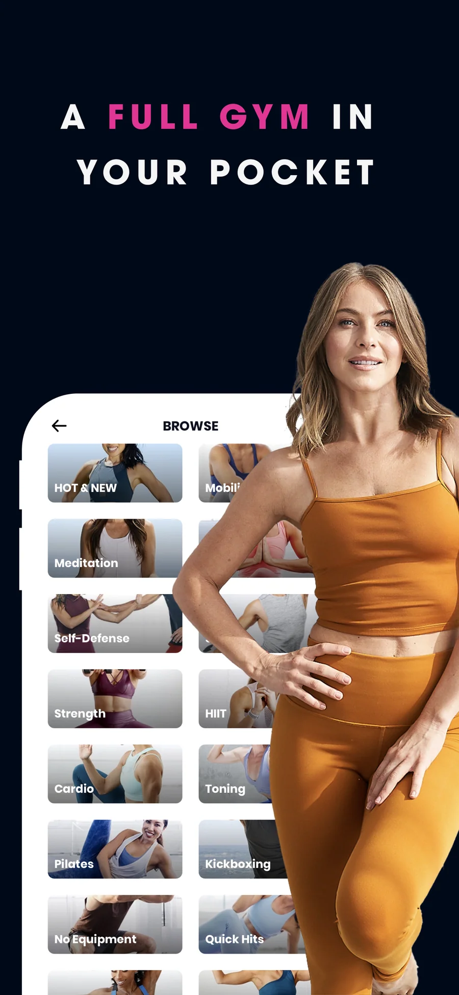 FitOn: katalog videolekcí