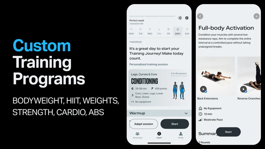 Freeletics: individuální tréninkový plán