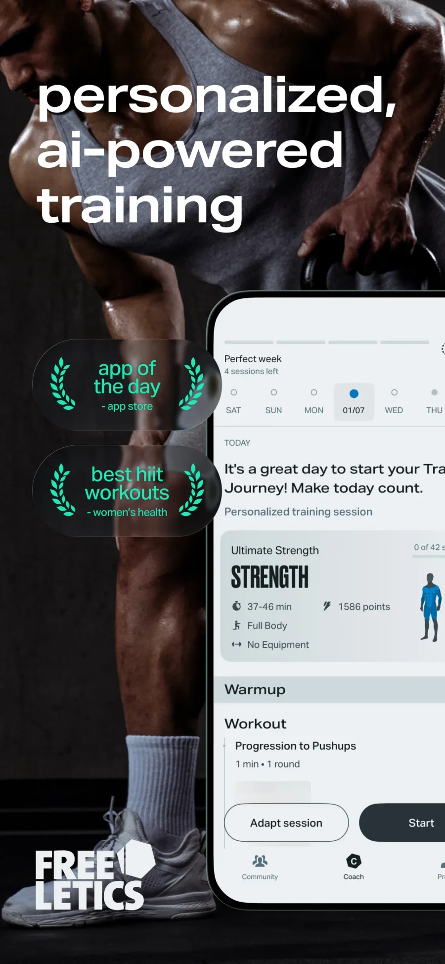 Freeletics: individuální tréninkový plán
