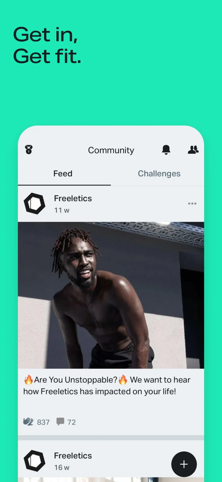 Freeletics: komunitní příspěvky
