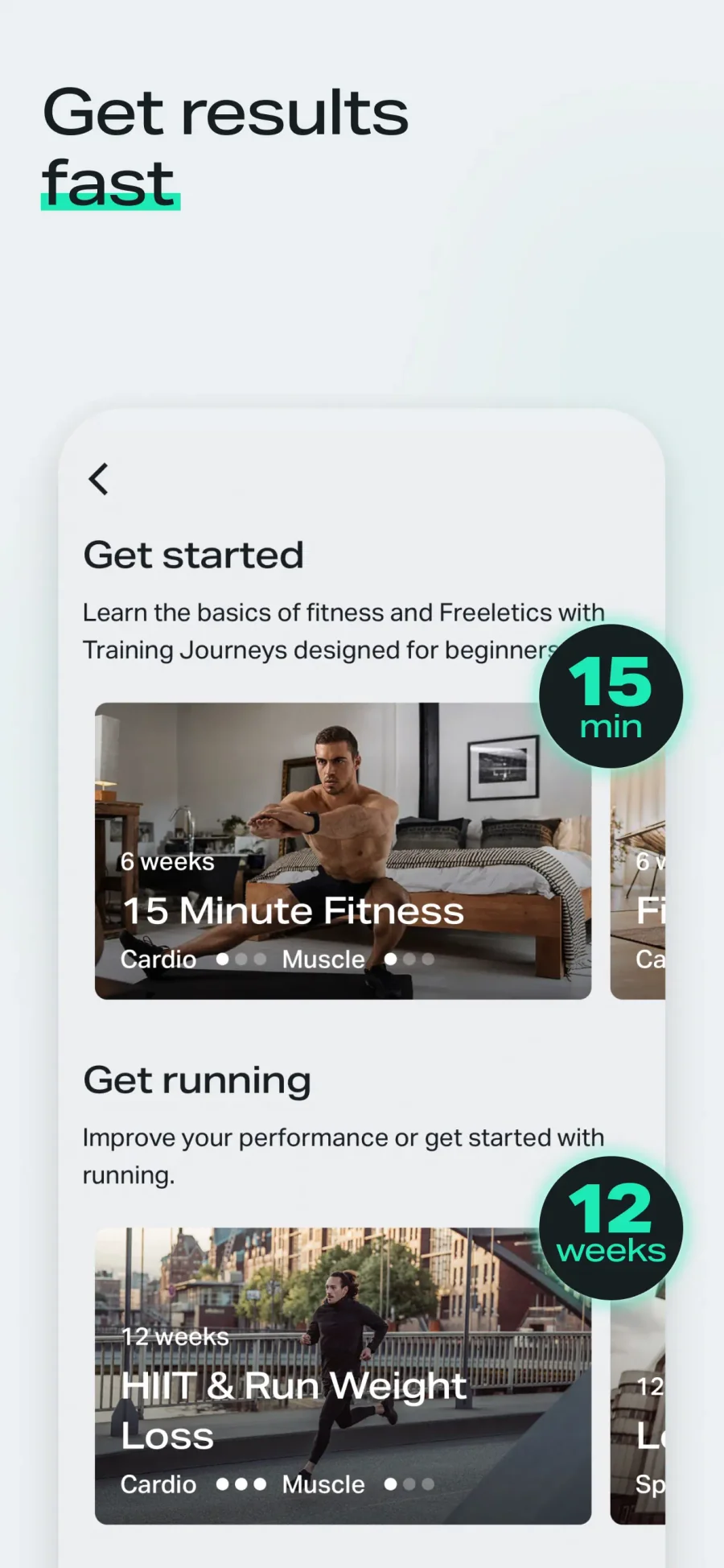 Freeletics: výběr delšího programu