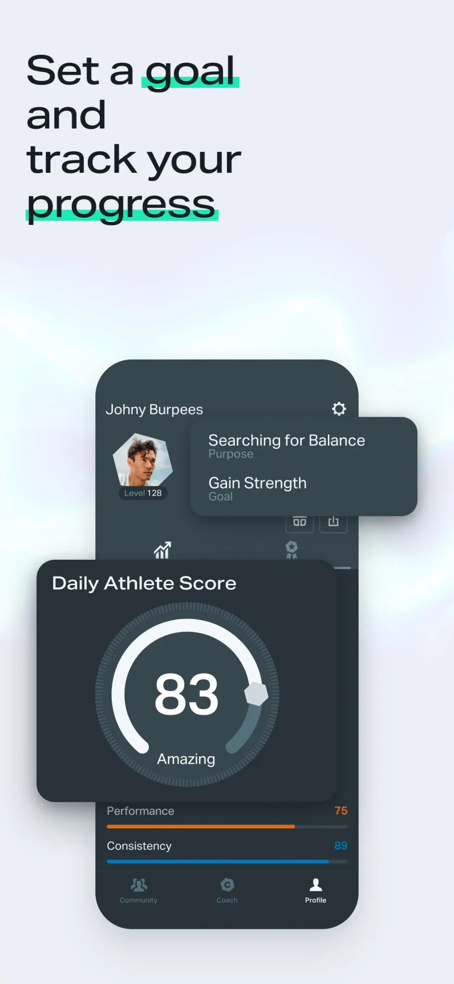 Freeletics: vývoj tréninkových výsledků