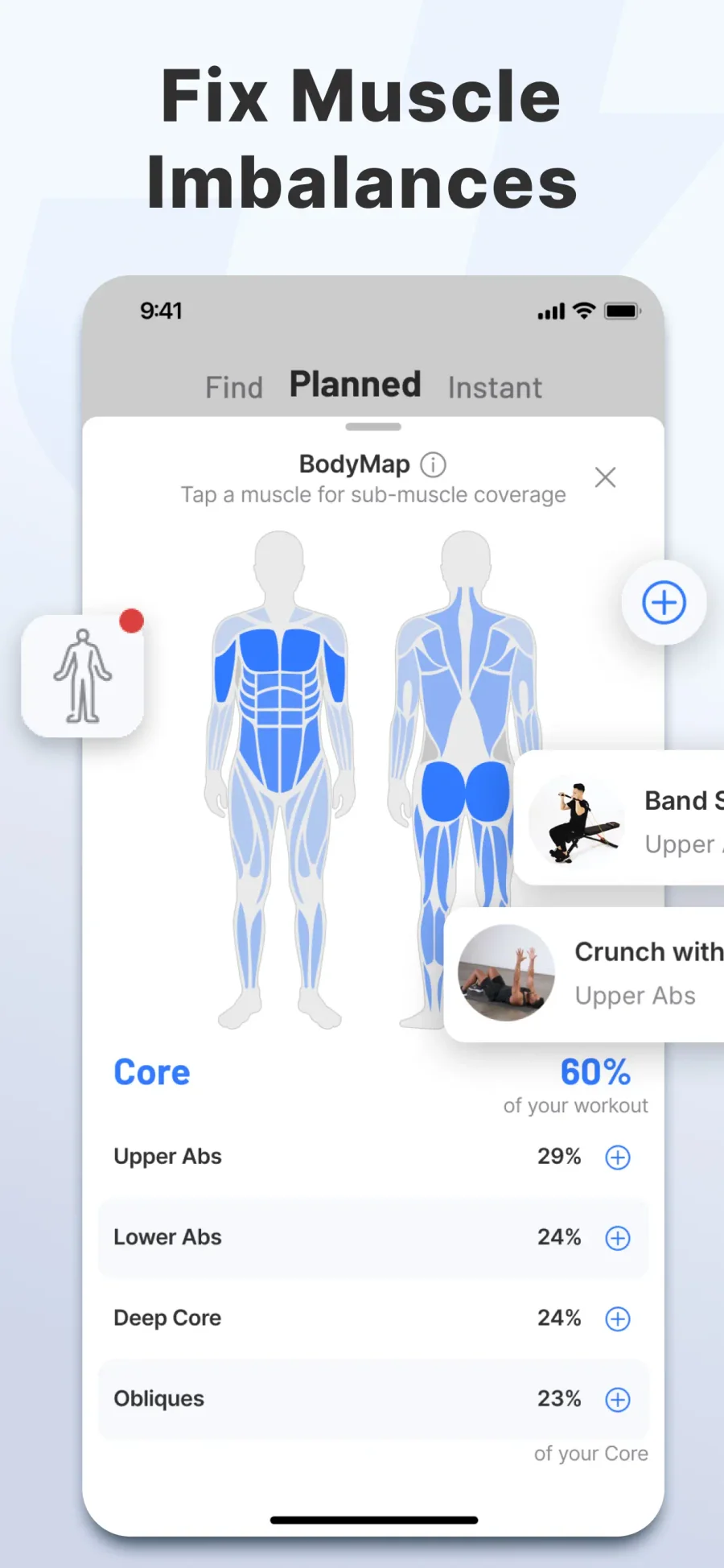 JEFIT: přehled zatížení svalů