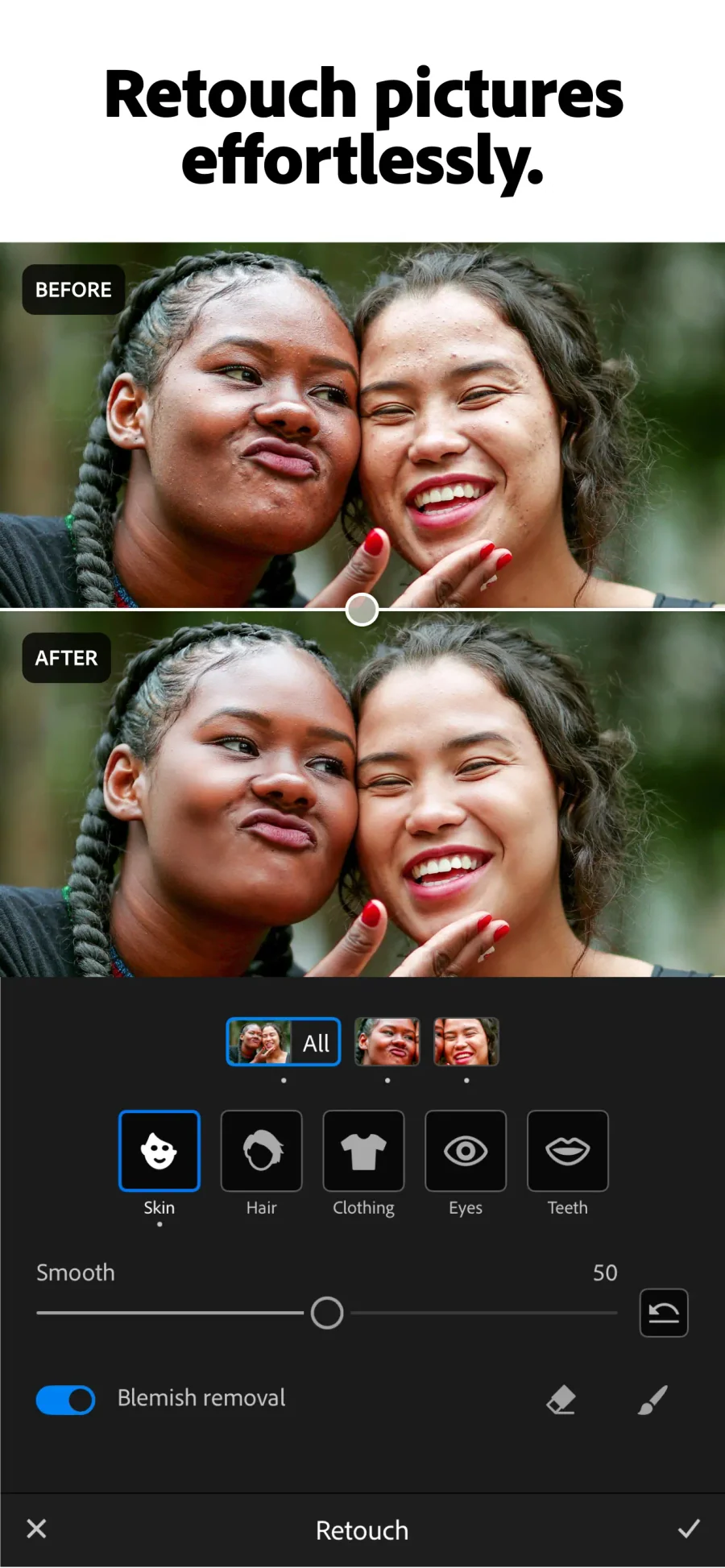 Adobe Lightroom: retušování portrétu