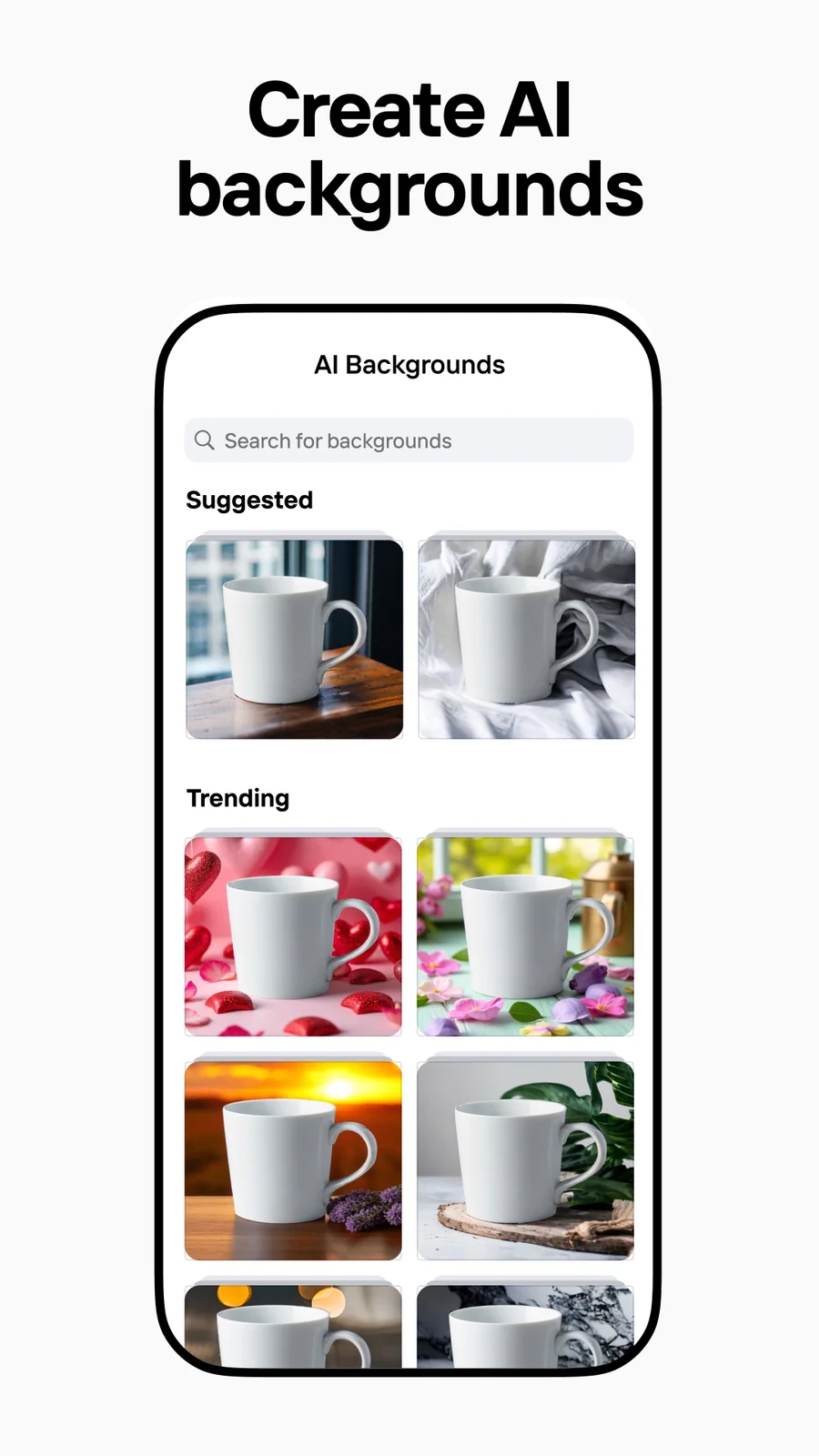 Photoroom: generování produktového pozadí
