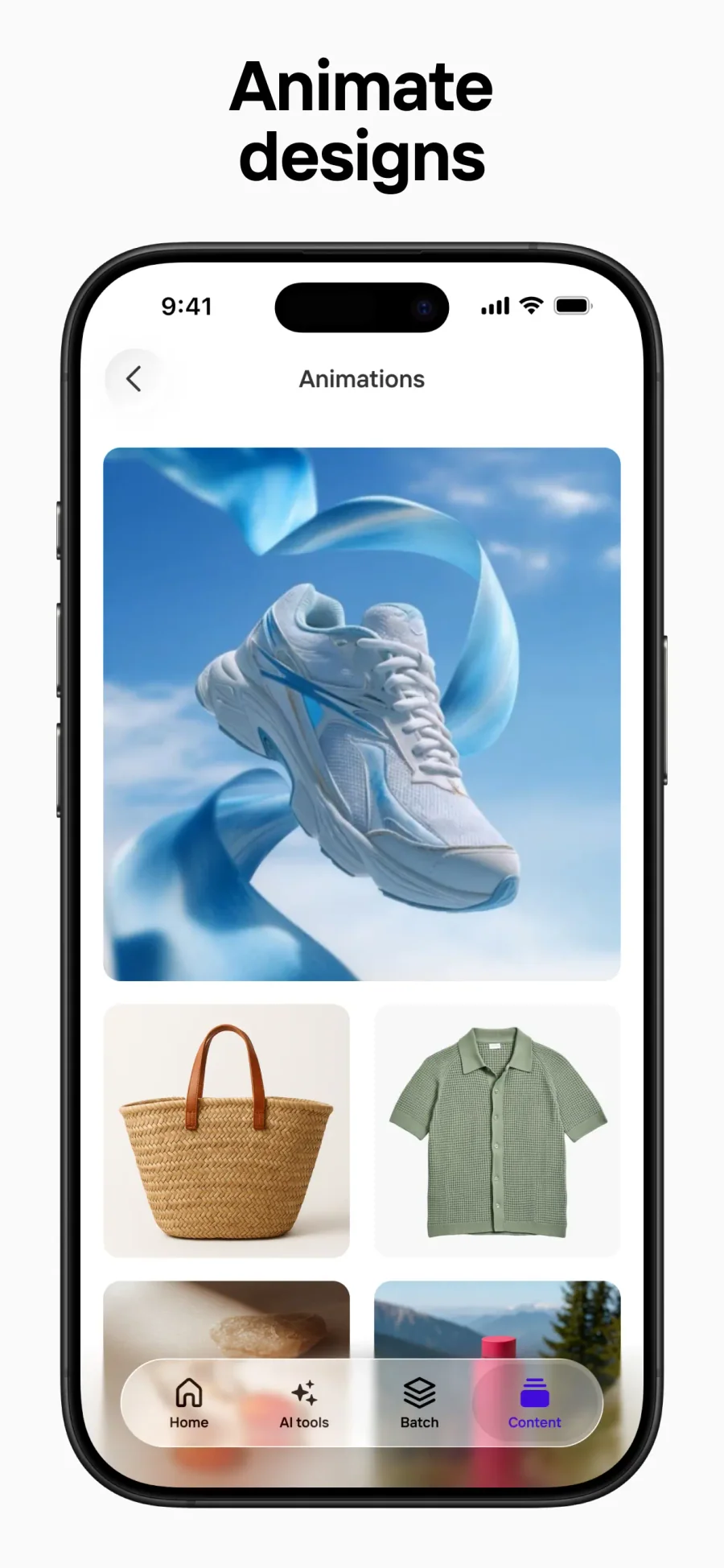 Photoroom: animace produktové fotografie
