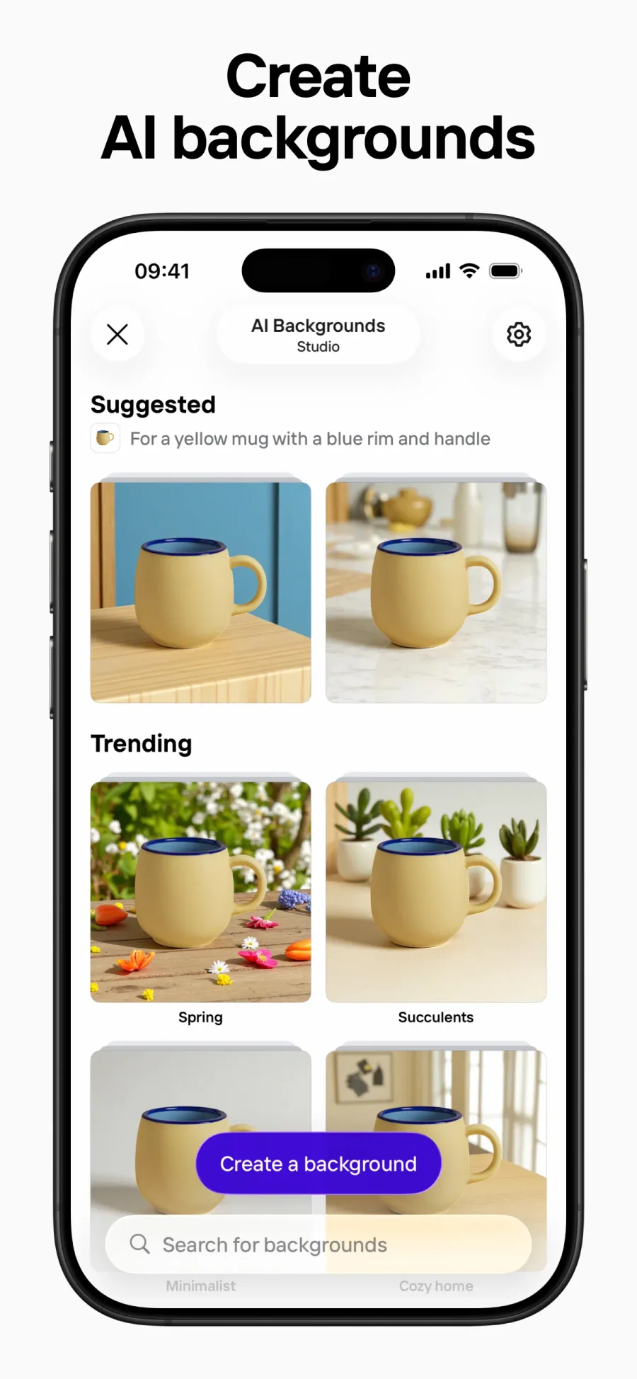 Photoroom: generování produktového pozadí