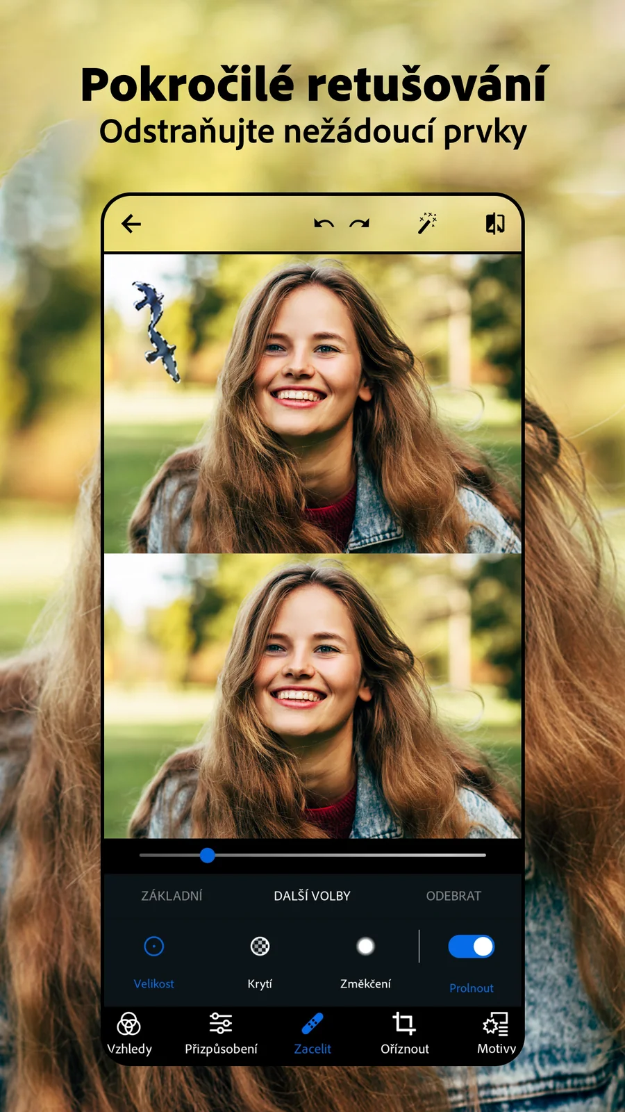 Adobe Photoshop Express: retušování portrétu