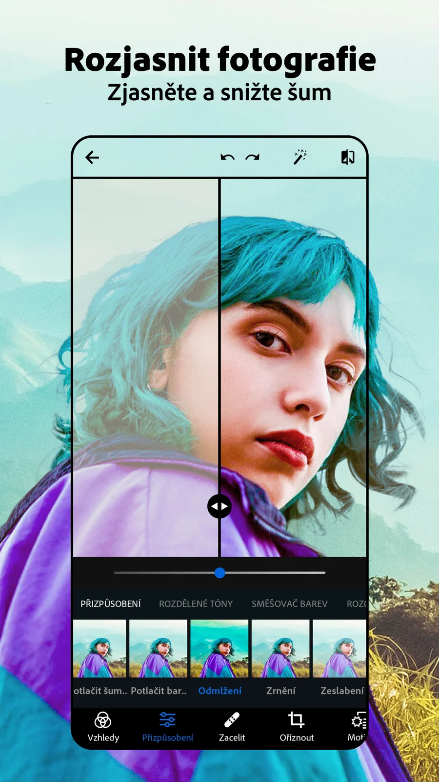 Adobe Photoshop Express: rozjasnění fotografie
