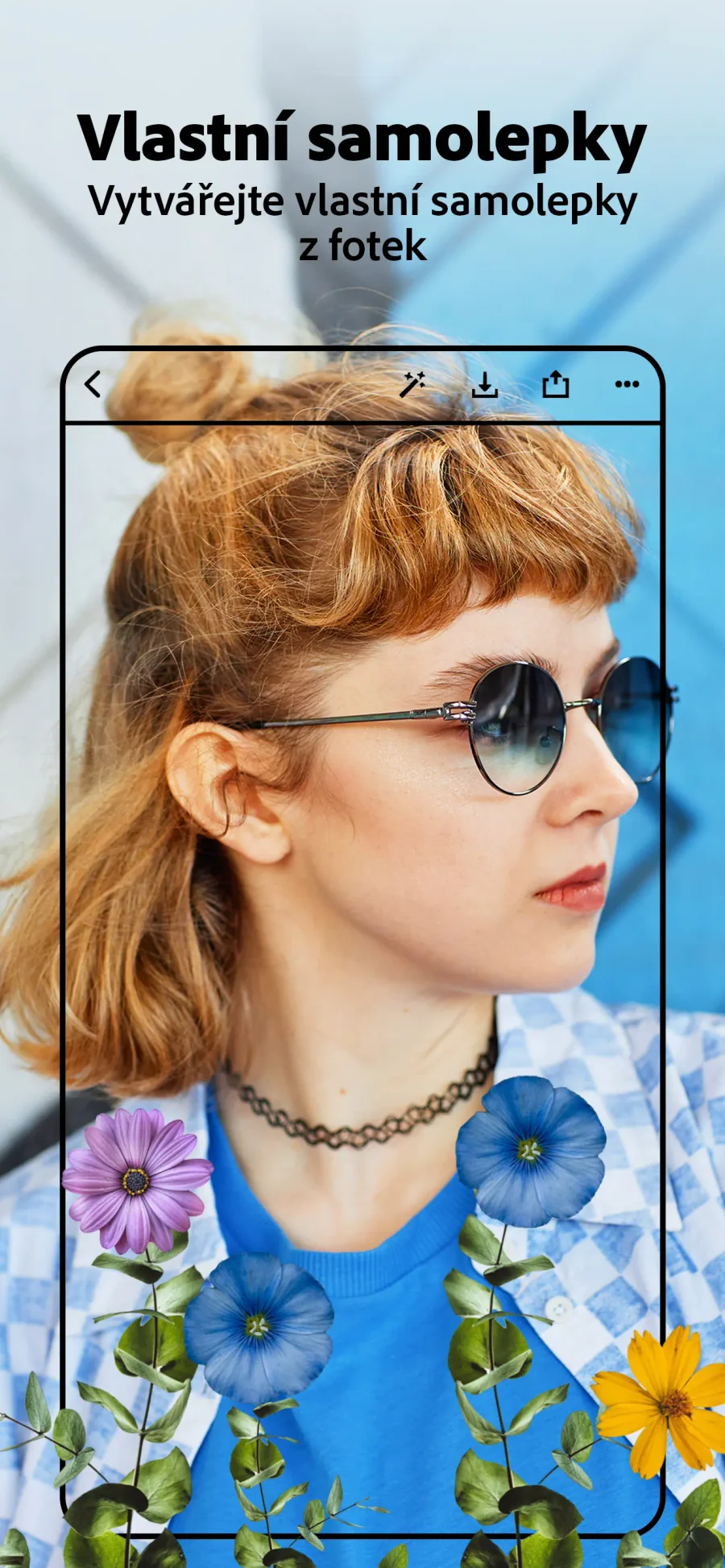 Adobe Photoshop Express: vlastní samolepky z fotografií