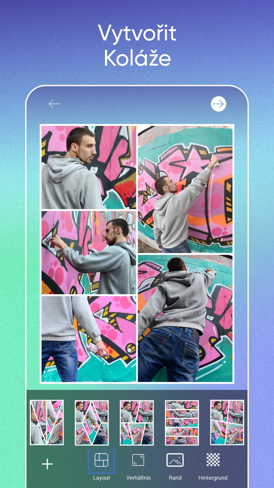 Picsart: tvorba fotografické koláže