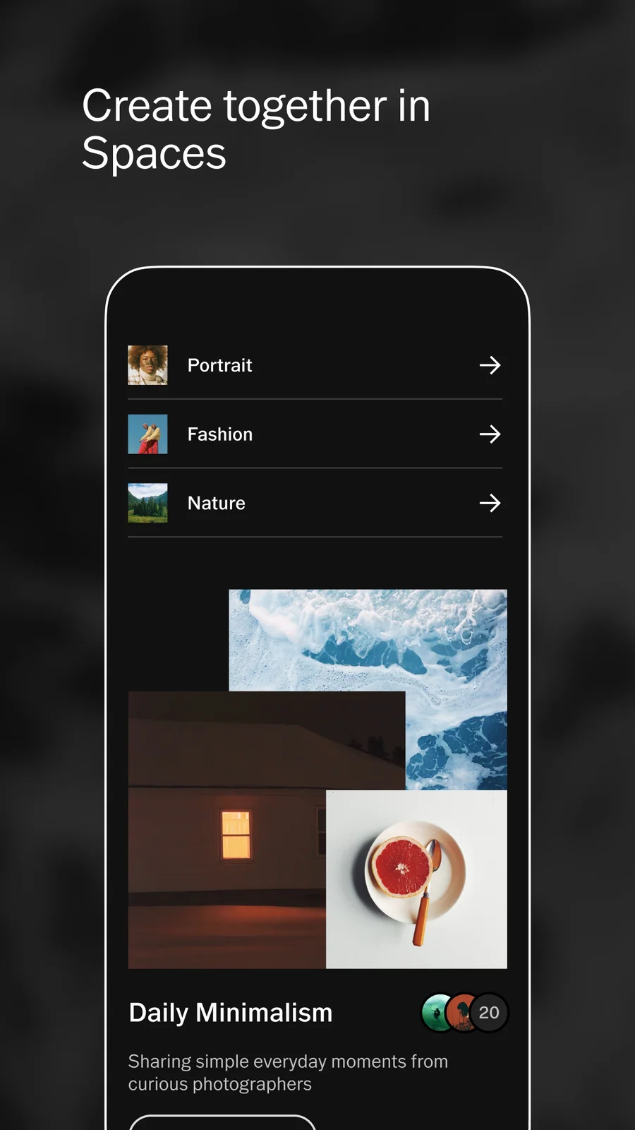 VSCO: tematické komunity Spaces