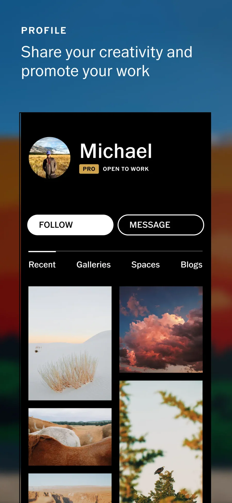 VSCO: vlastní fotografické portfolio