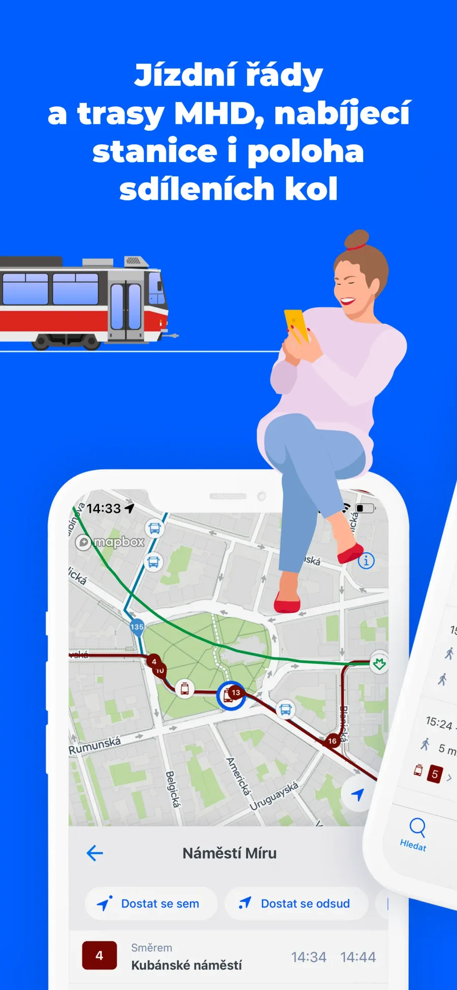 Citymove: trasy MHD a další doprava
