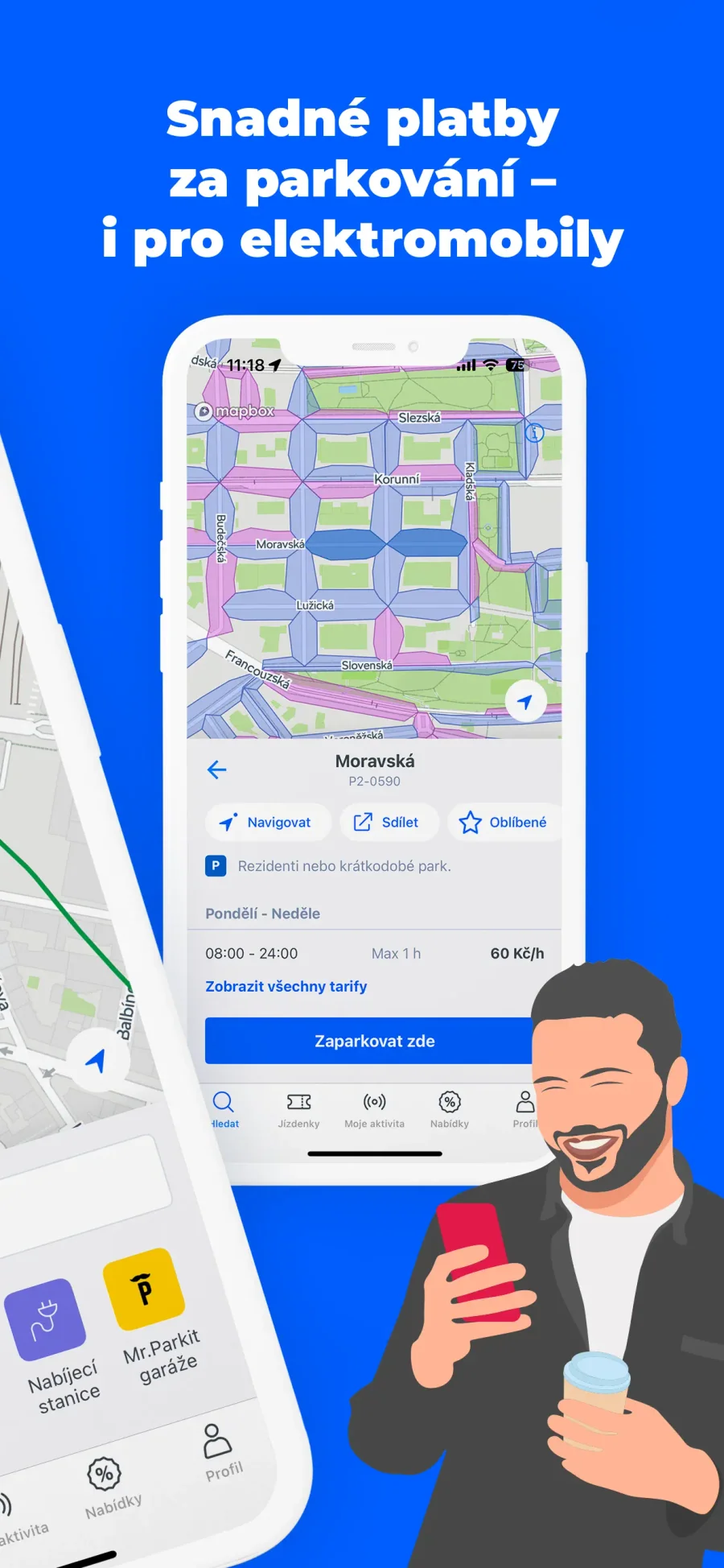 Citymove: výběr parkovací zóny
