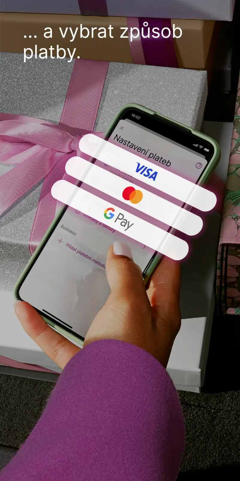 EasyPark: volba platební metody