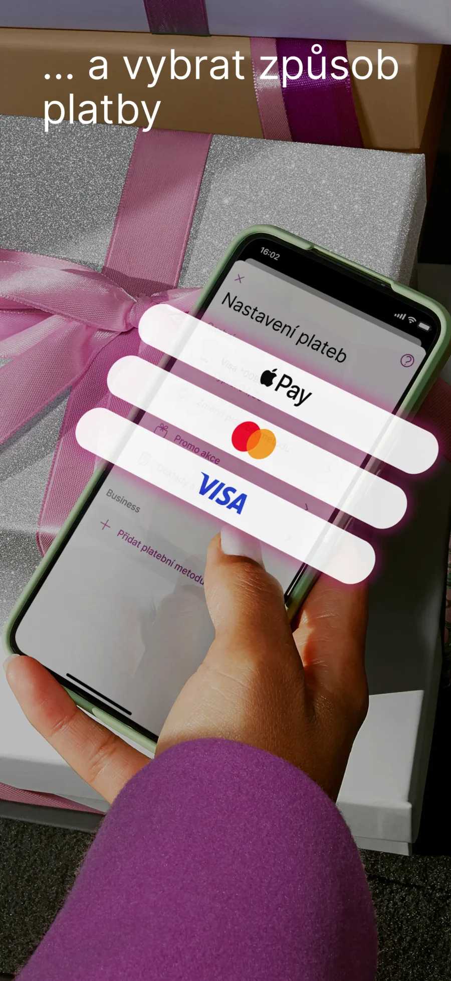 EasyPark: volba platební metody