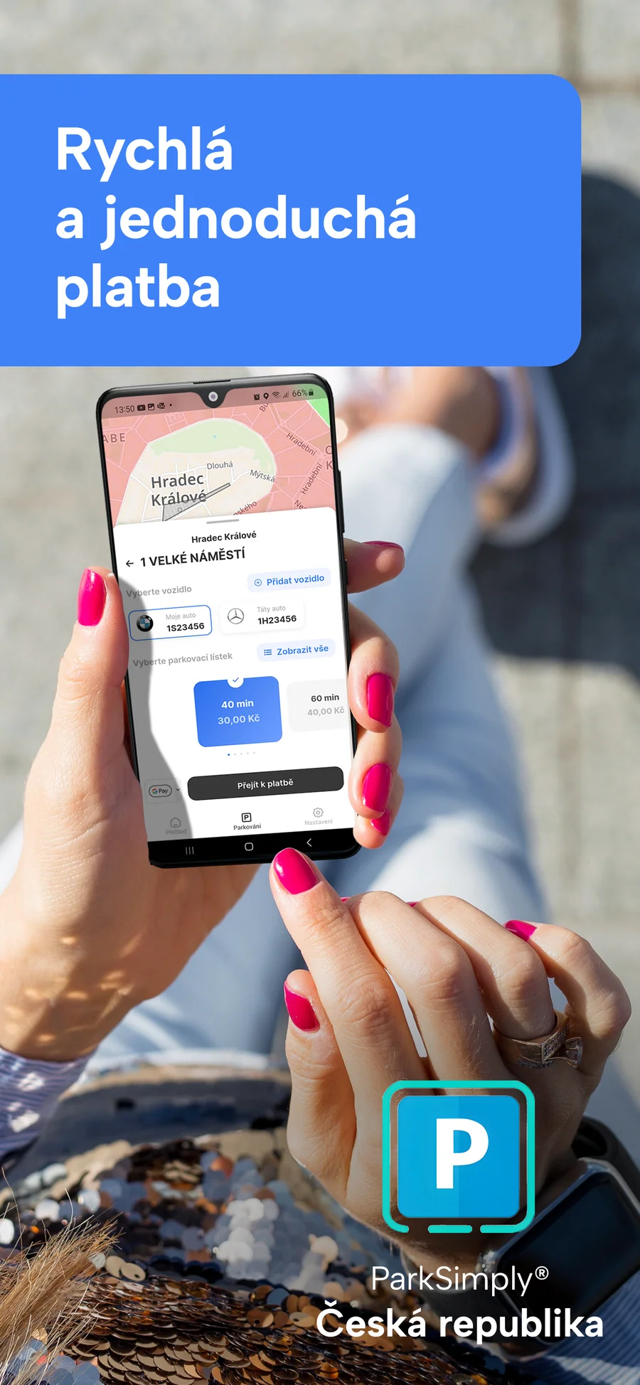 ParkSimply: platba parkovného v telefonu