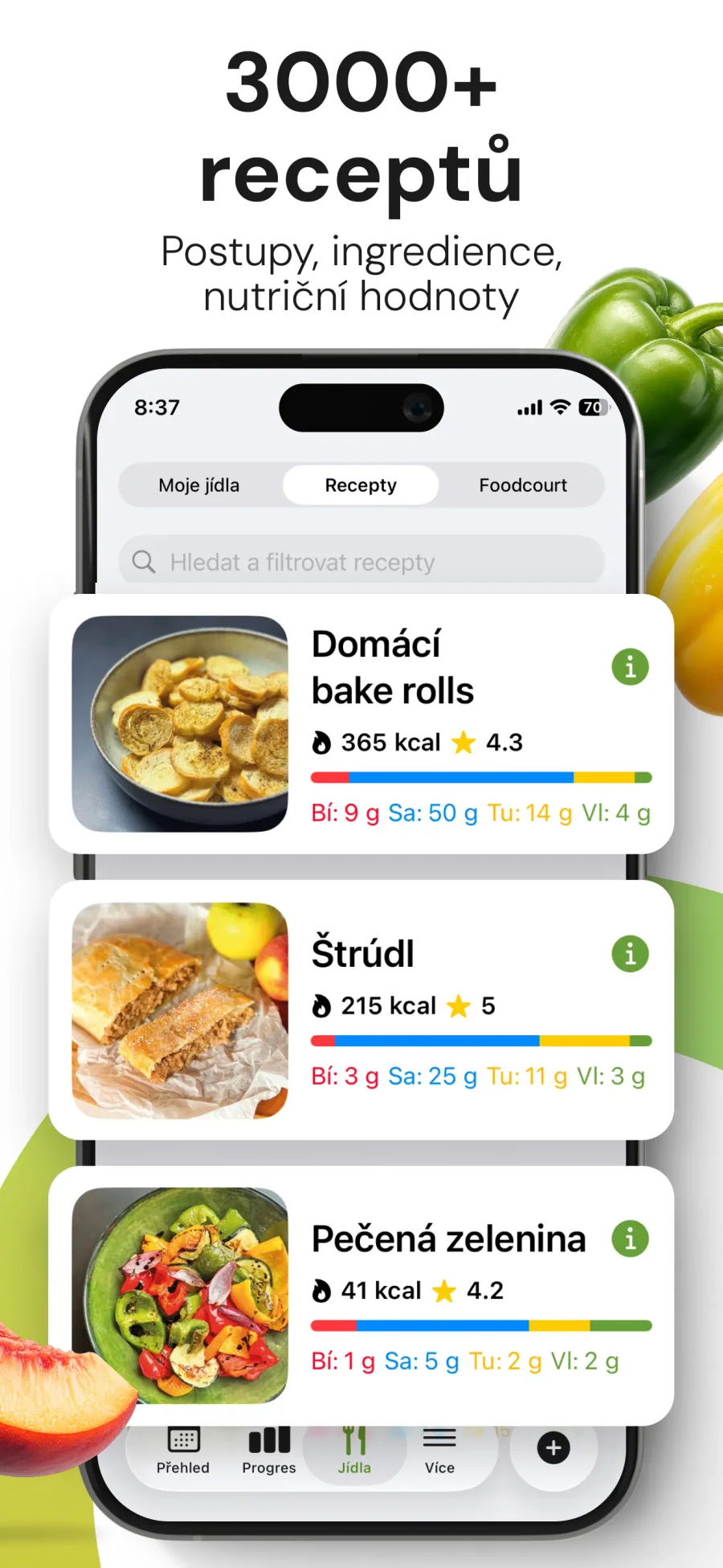 Kalorické Tabulky: recepty a nutriční hodnoty