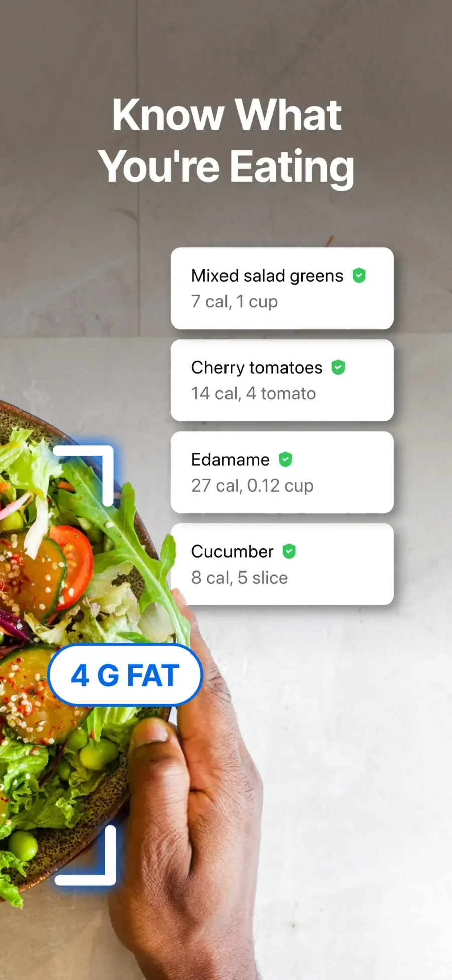 MyFitnessPal: rozpoznané suroviny