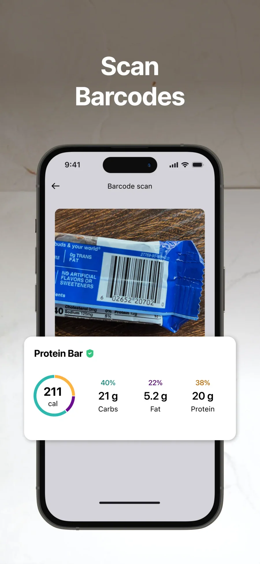 MyFitnessPal: skenování čárových kódů