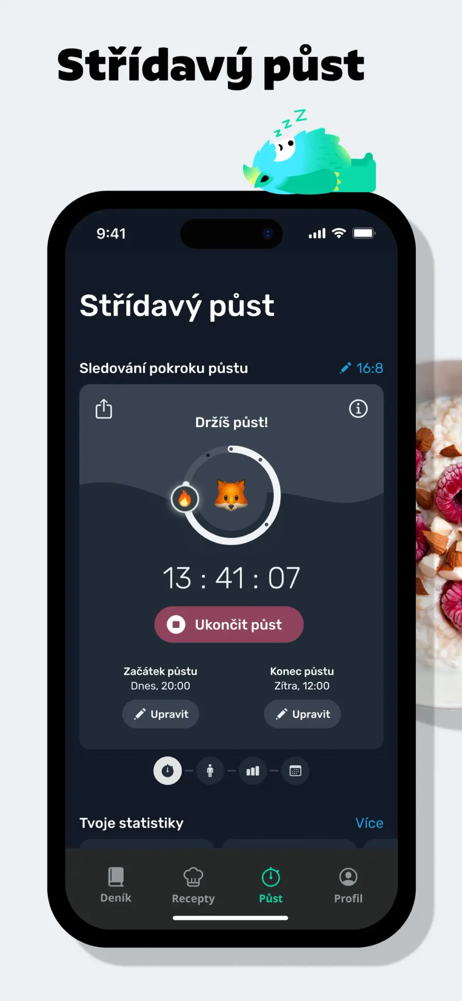 YAZIO: časovač půstu
