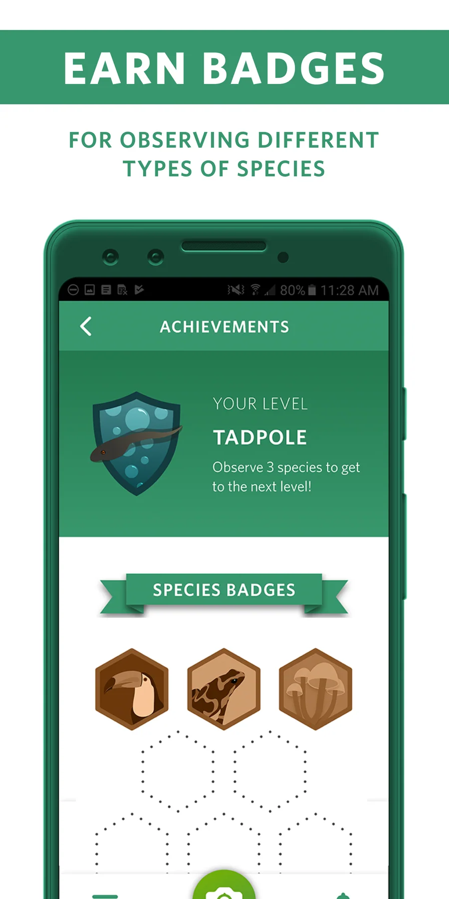 Seek by iNaturalist: odznaky za pozorování