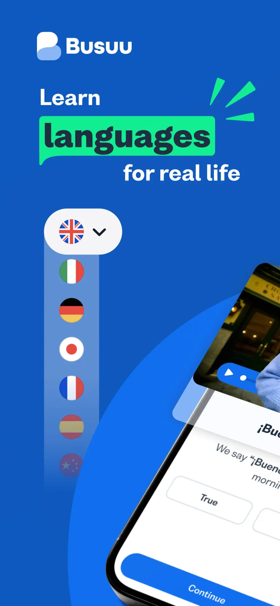 Busuu: výběr jazykového kurzu