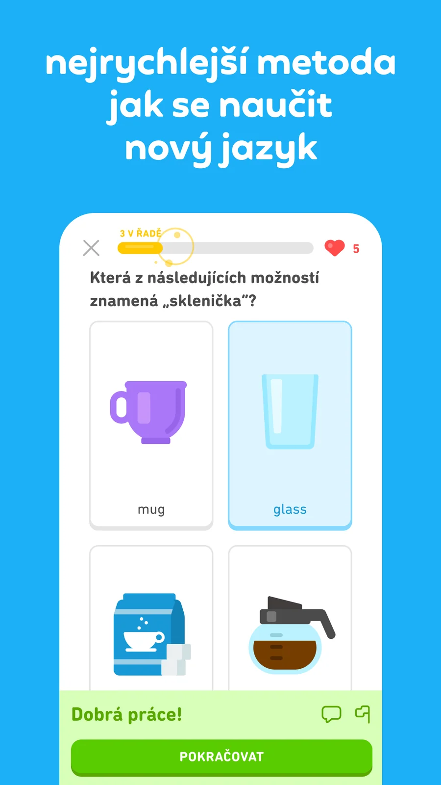 Duolingo: procvičování slovní zásoby