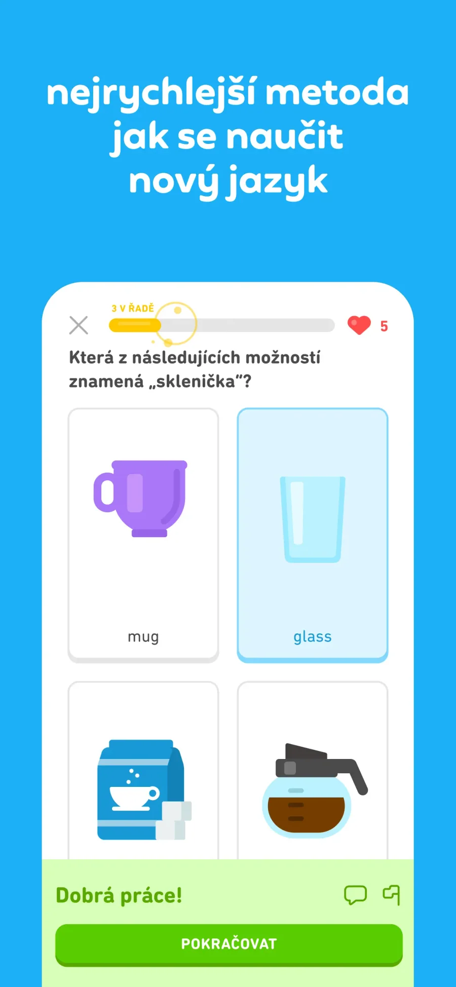 Duolingo: procvičování slovní zásoby