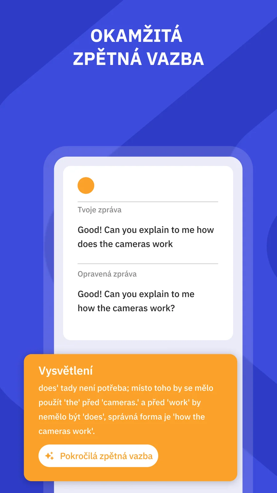 Talkpal: oprava a vysvětlení chyby