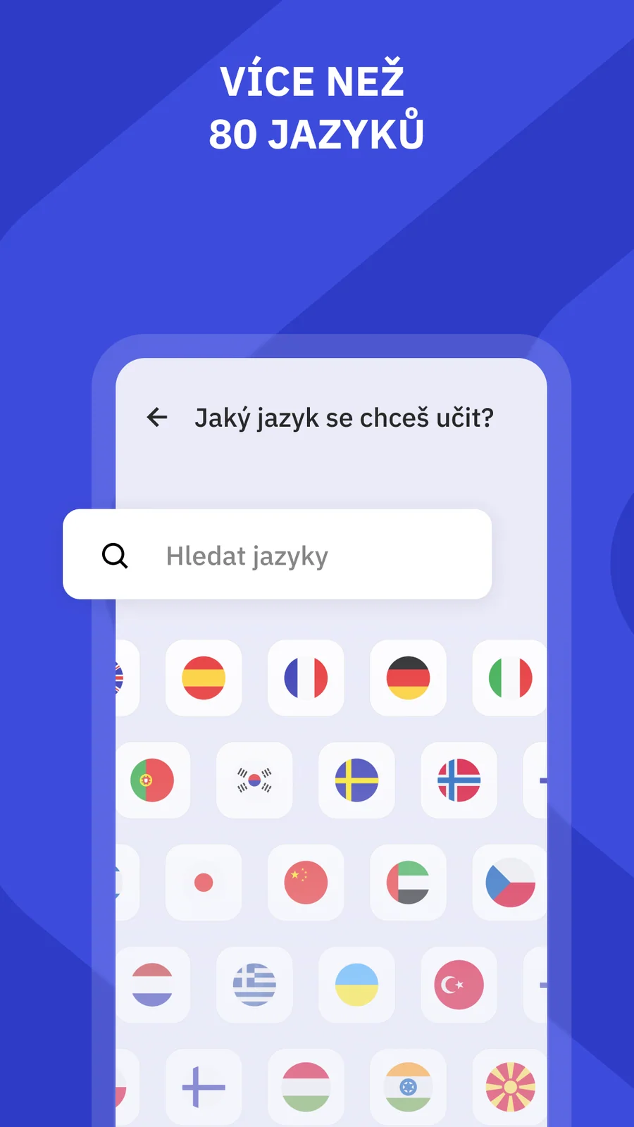 Talkpal: výběr jazyka