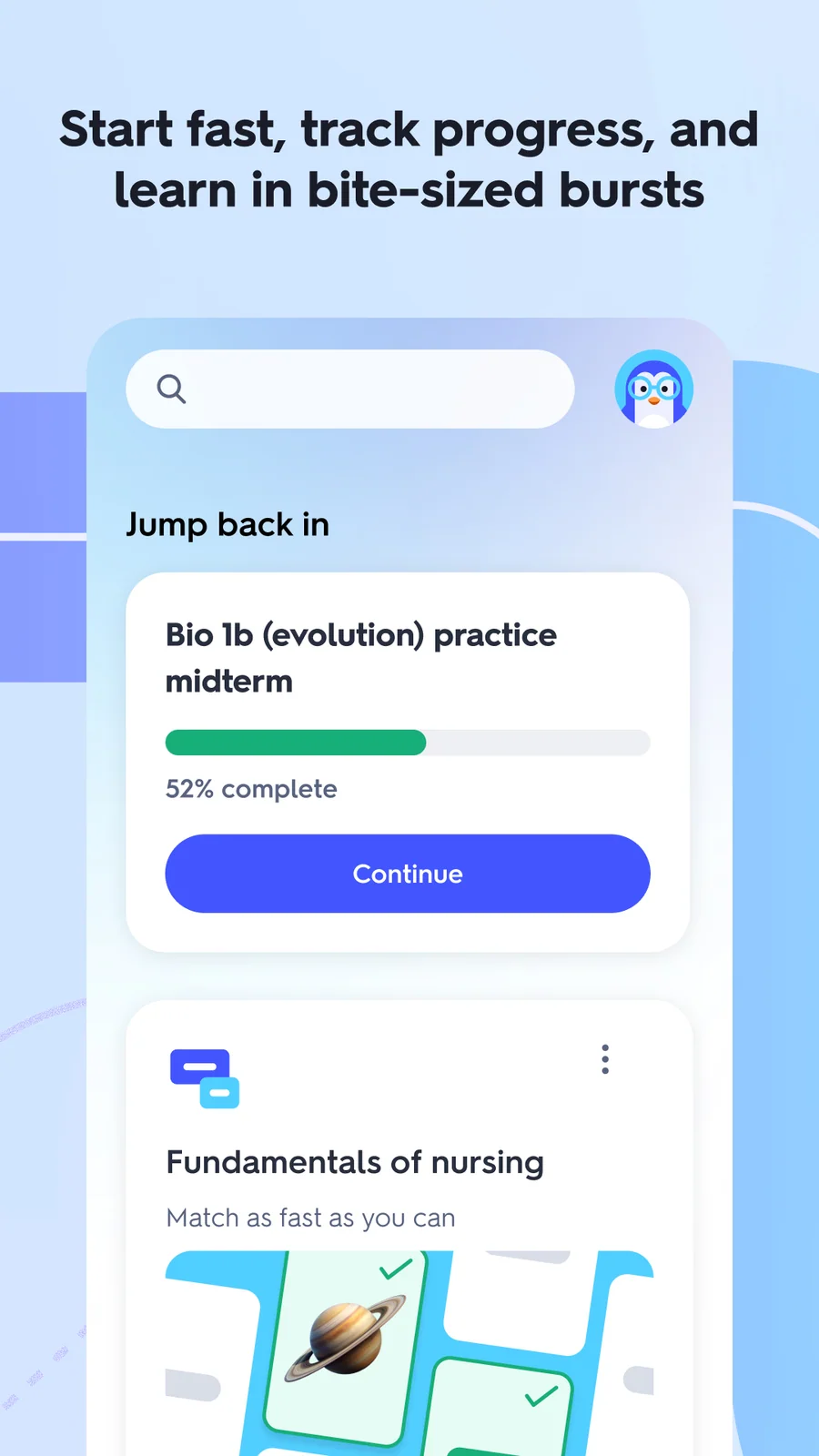 Quizlet: přehled rozpracovaného studia