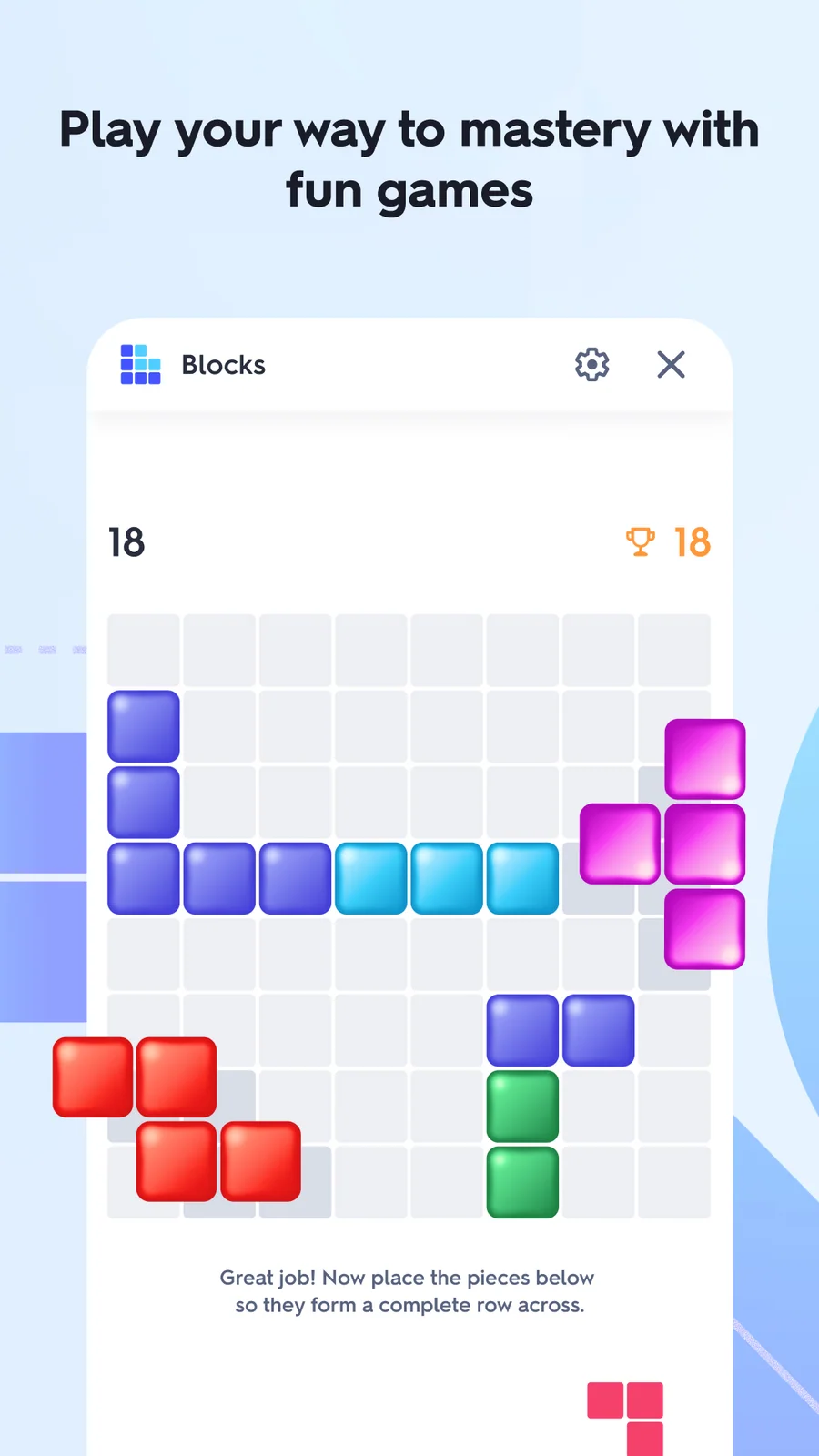 Quizlet: studijní hra Blocks