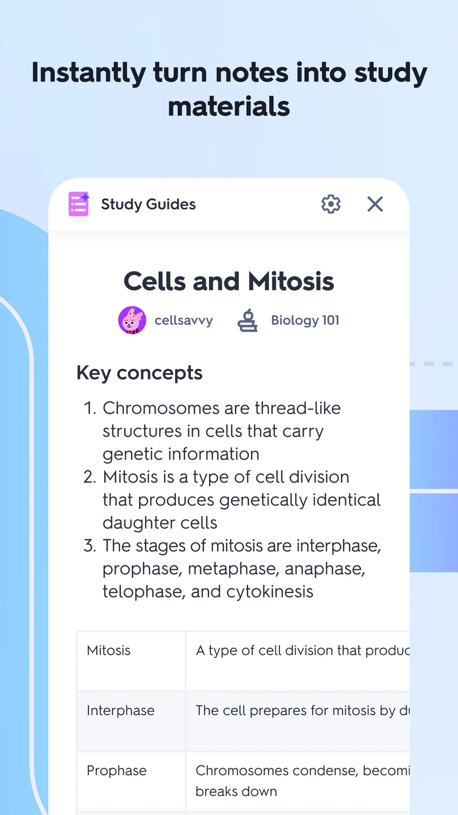 Quizlet: studijní průvodce z poznámek
