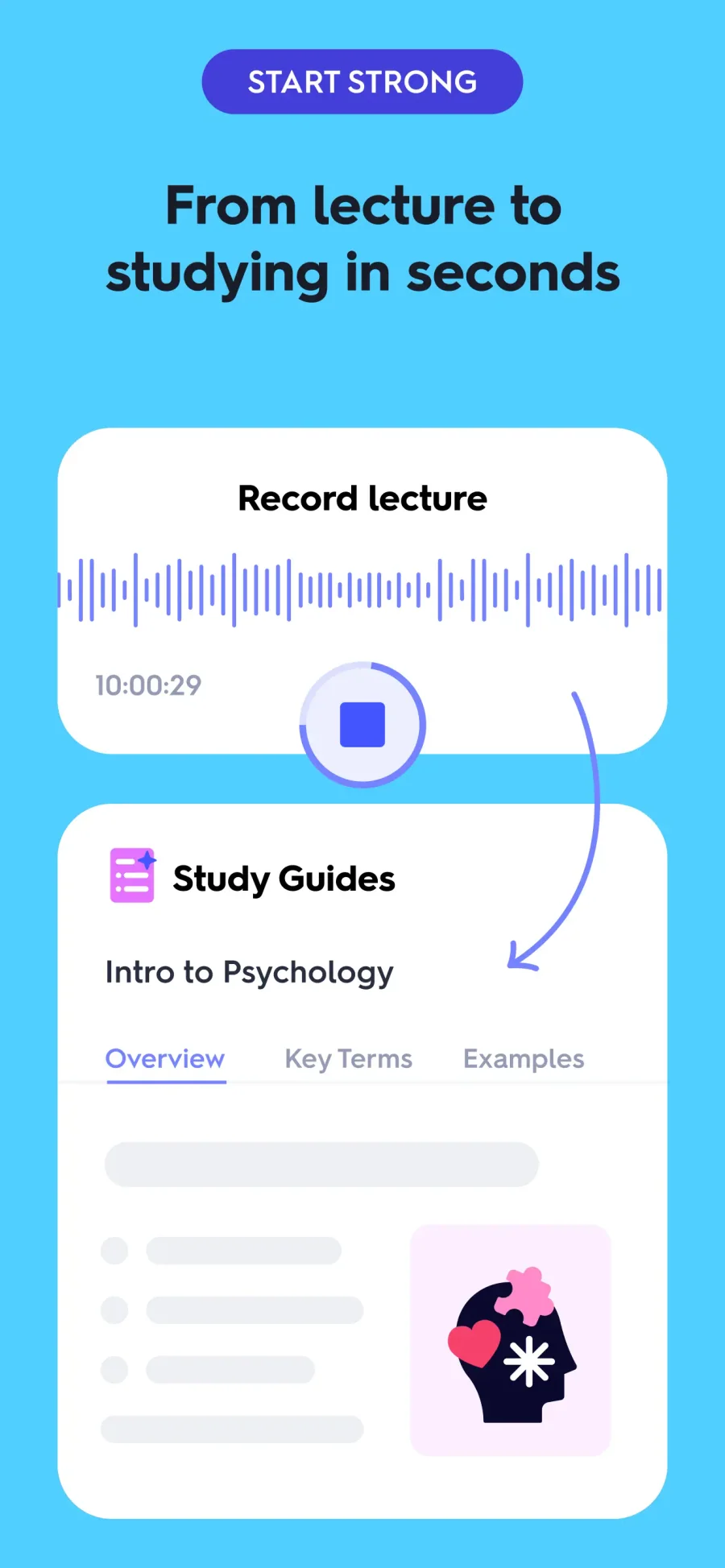 Quizlet: nahrávání přednášky a studijní průvodce