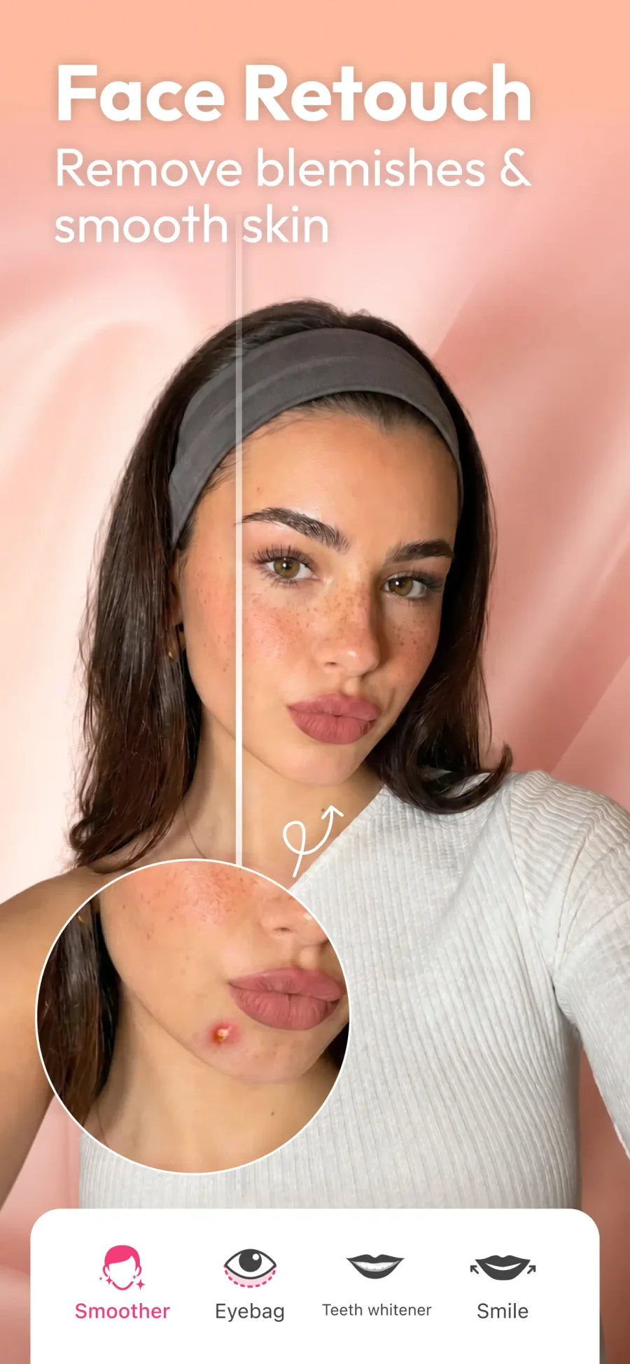 YouCam Makeup: retuš pleti