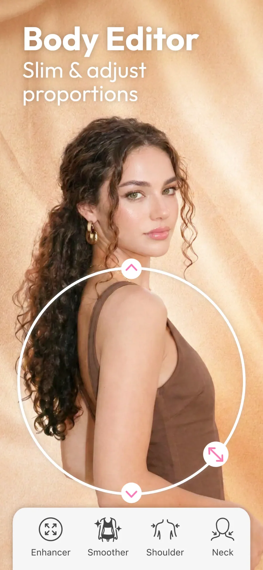 YouCam Makeup: úprava proporcí postavy